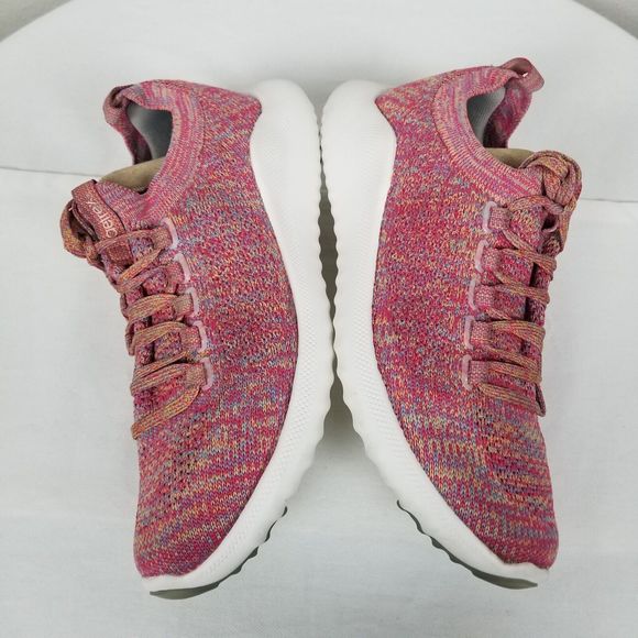 Aetrex Carly Knit Arch Support Walking Comfort Sneaker In Pink Multi Size 7.5-8 - Picture 7 of 10